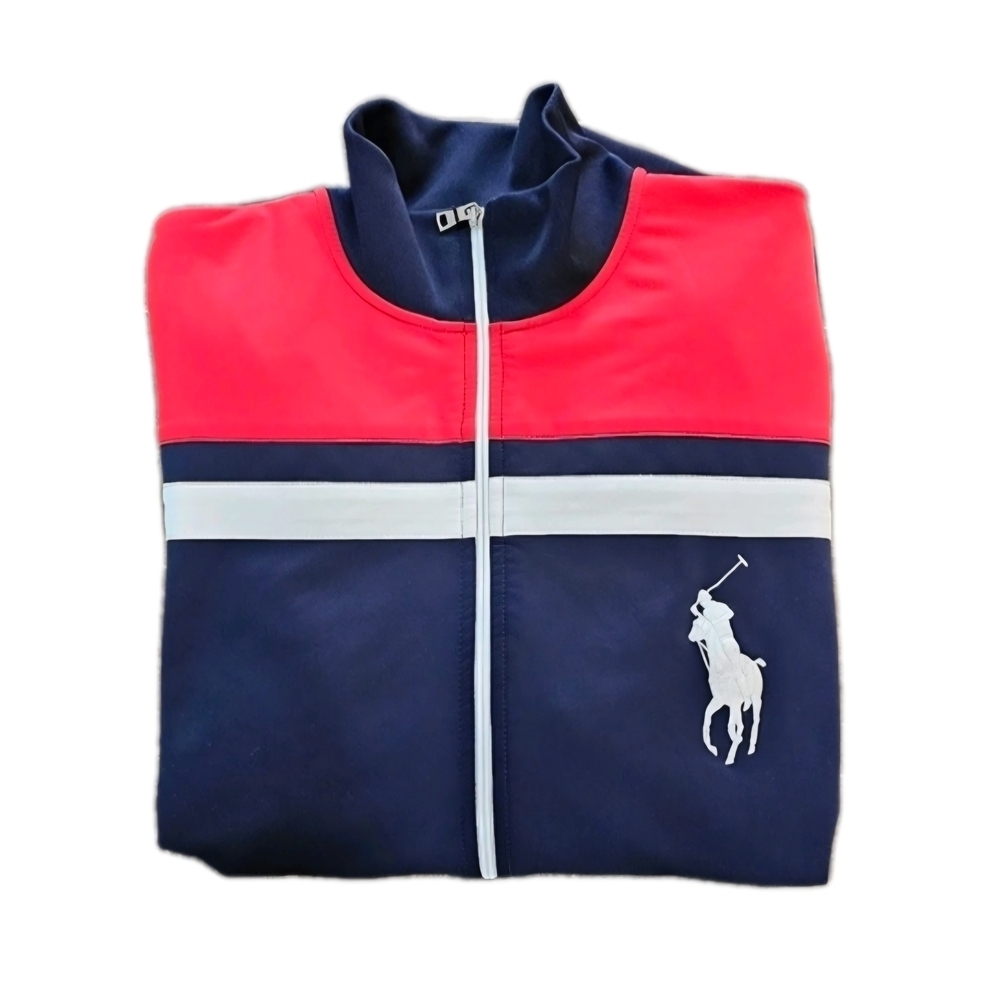 Polo by Ralph Lauren Big Pony Full Zip Blue/ Red Men's Track Jacket XXL (NWOT) - Picture 5 of 5